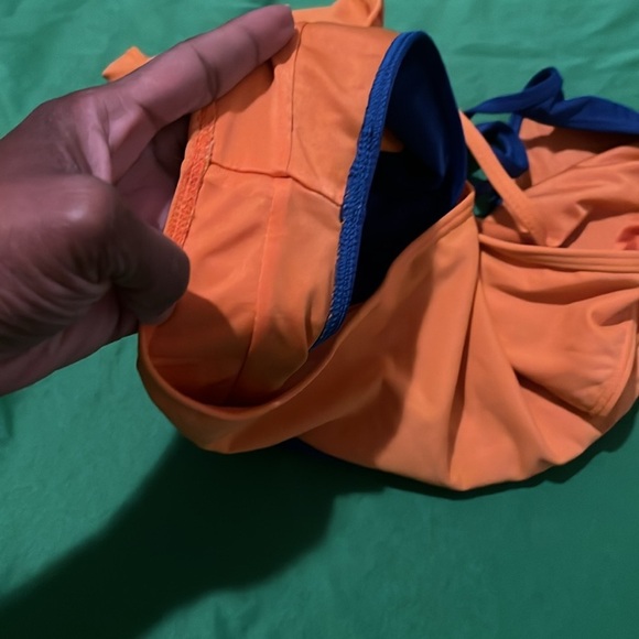 ICON Orange and Blue One-Piece Swimsuit size Medium - Picture 4 of 5